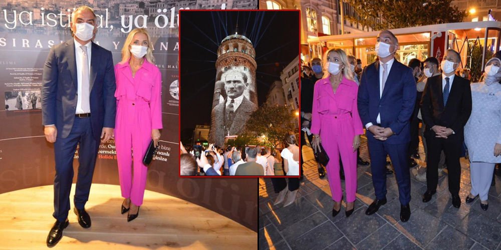 Ersoylar, yenilenen Galata Kulesi'nde...