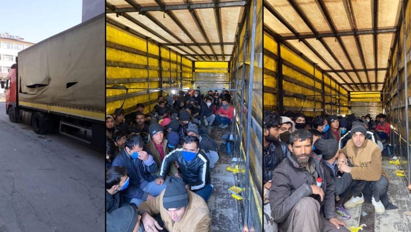 Sahte evrakla ülkeye giriş yapan TIR dorsesinden 210 göçmen çıktı