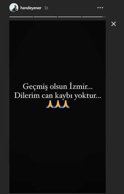 Ünlülerden İzmir depremi paylaşımları - Magazin haberleri