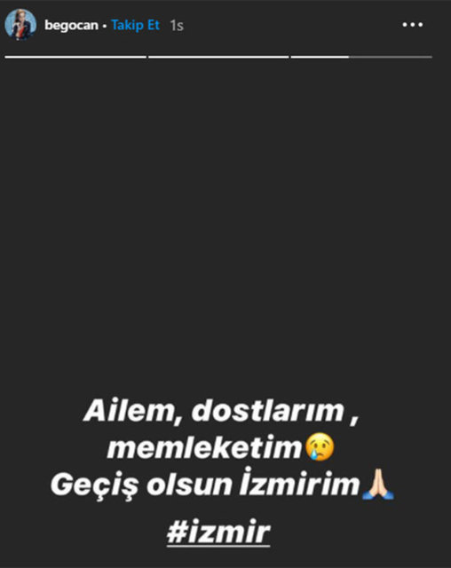 Ünlülerden İzmir depremi paylaşımları - Magazin haberleri