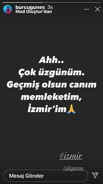 Ünlülerden İzmir depremi paylaşımları - Magazin haberleri