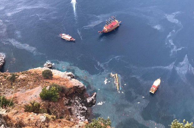 Antalya'da tur teknesi battı: 1 ölü!