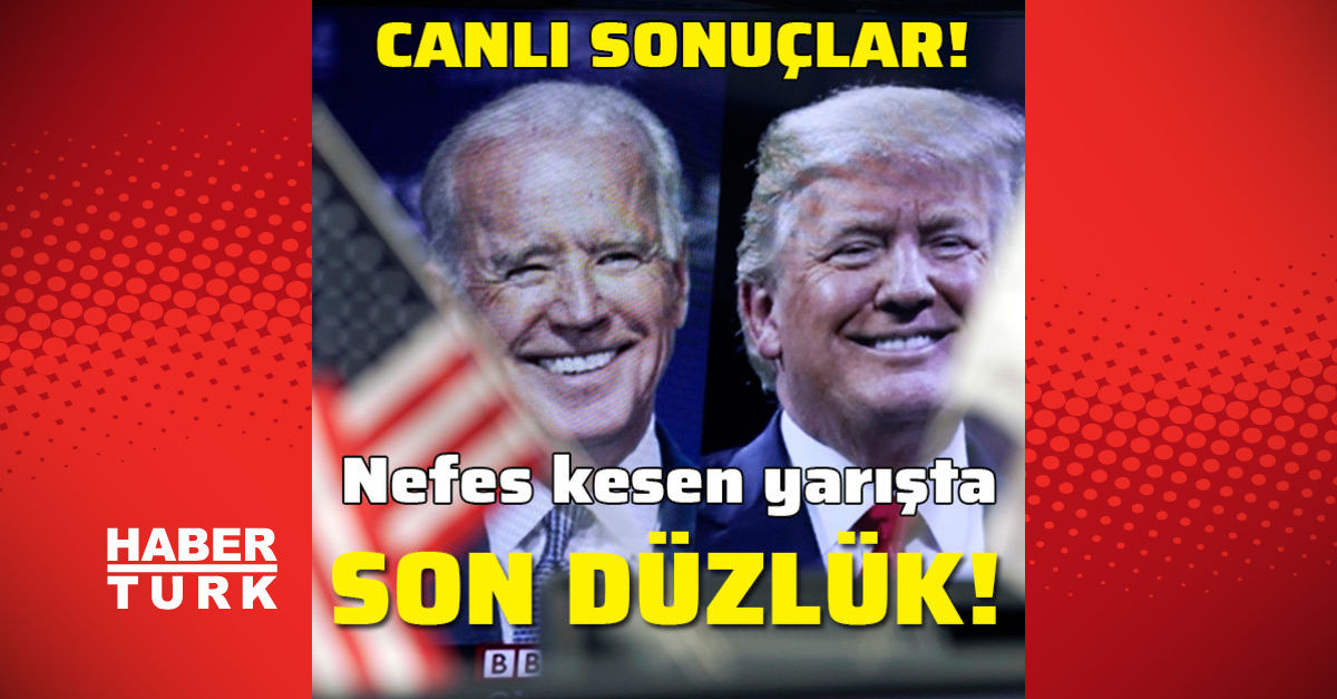 ABD seçim sonuçları son dakika: ABD Başkanı Trump mı yoksa Biden mı?  İşte 2020 seçim sonuçları