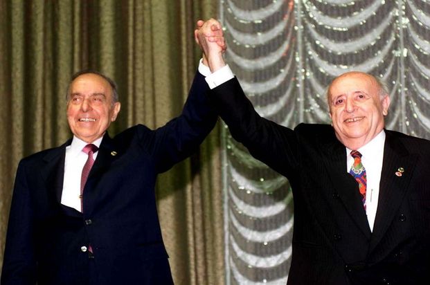 Haydar Aliyev ve Süleyman Demirel.