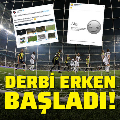 Fenerbahçe - Beşiktaş derbisi Twitter'da başladı!