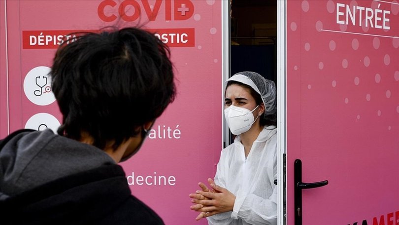 Fransa'da son 24 saatte 9 bin 784 Kovid-19 vakası tespit edildi