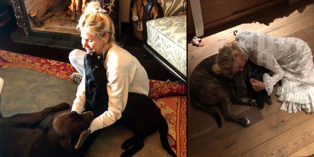 Mermerci köpekleriyle poz verdi!