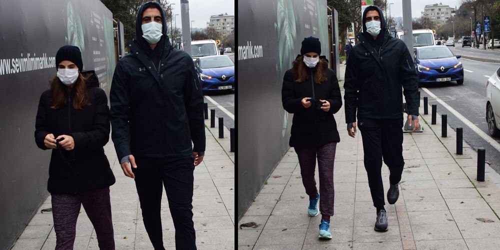 Aşıklar yürüyüşte...