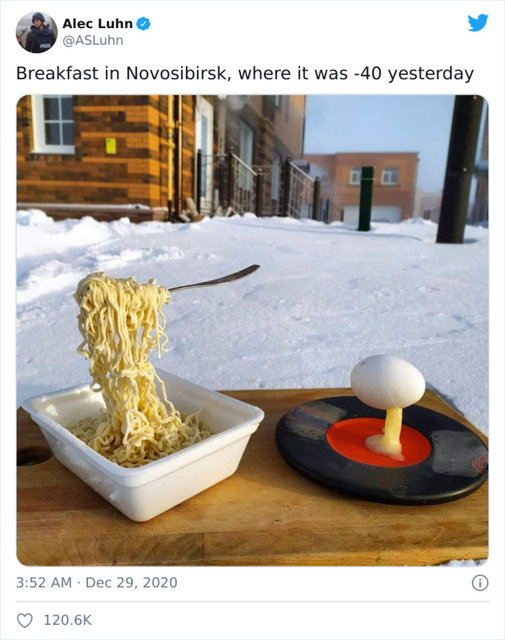 Sibirya'da -40 derecede kahvaltı! - Haberler