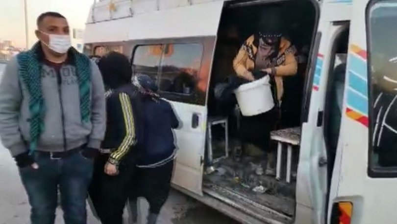 POLİS ŞAŞTI! Son dakika: Adana'da minibüsten 33 kişi çıktı