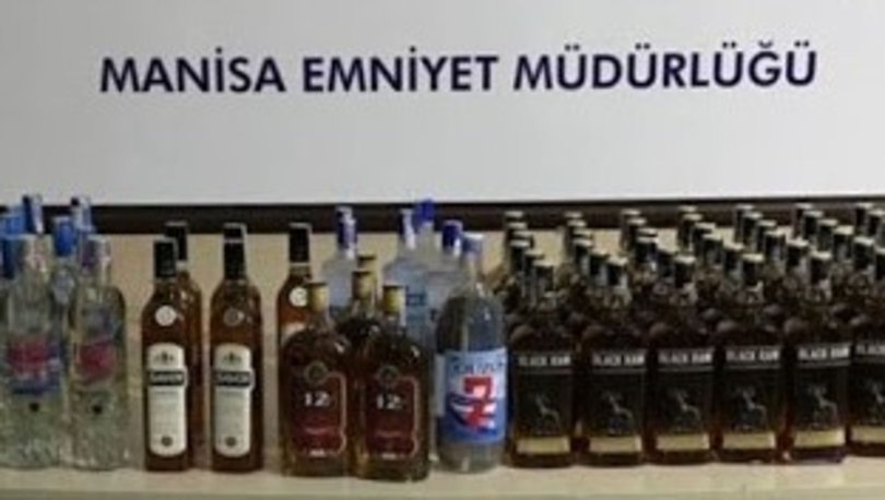 Manisa'da kaçak içki operasyonu: 175 şişe ele geçirildi