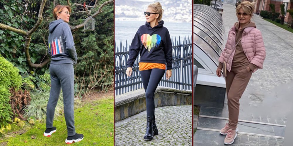 Sabancı'nın tasarımlarıyla pozlar...