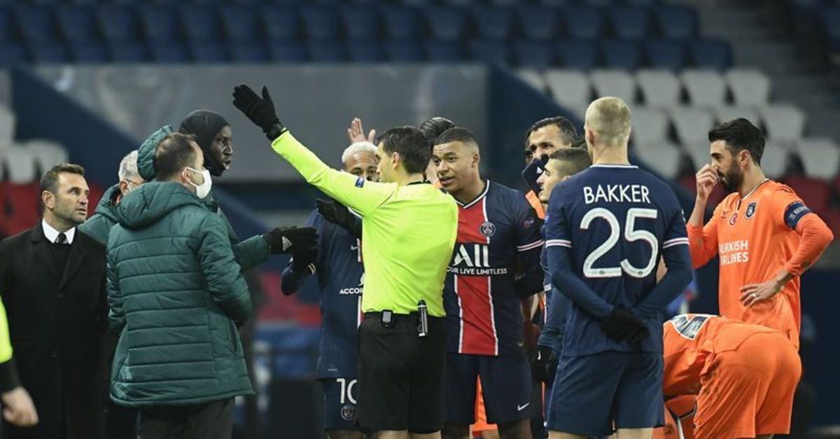 son dakika psg basaksehir macinin irkci hakemi hakkinda flas karar