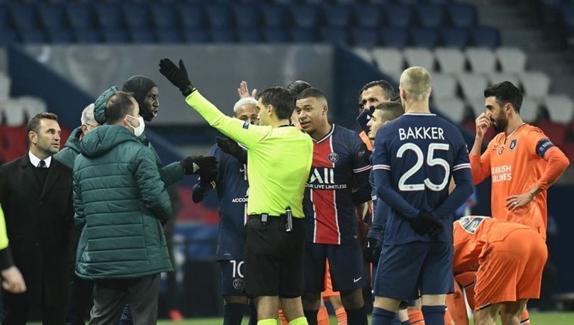 son dakika psg basaksehir macinin irkci hakemi hakkinda flas karar