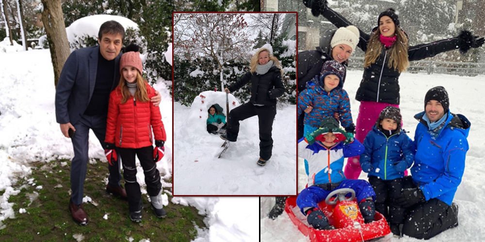 Sosyetenin kar sevinci...