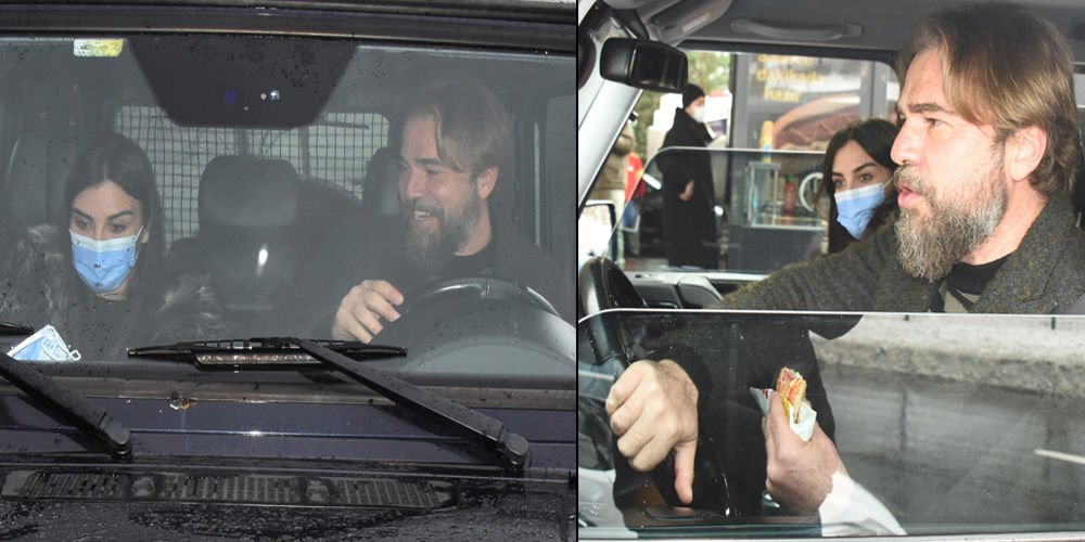 Arabada yemek molası...