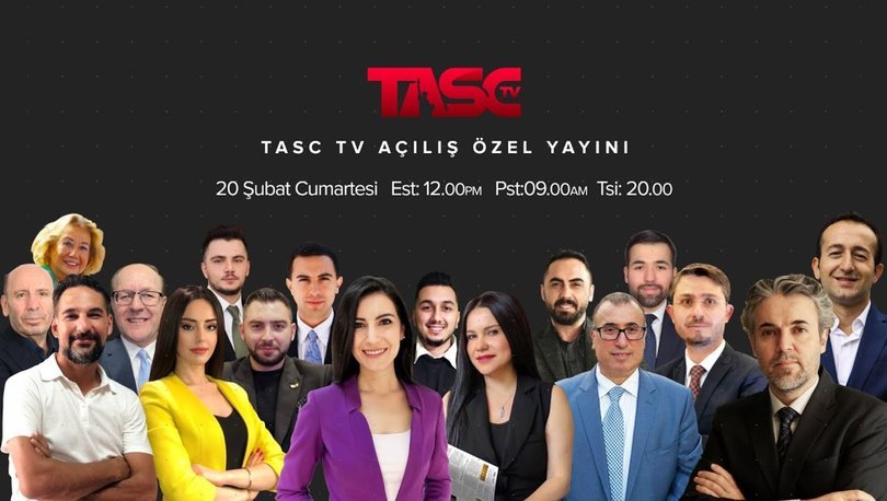 ABD'de kurulan TASC TV, 24 saat kesintisiz yayın hayatına başladı