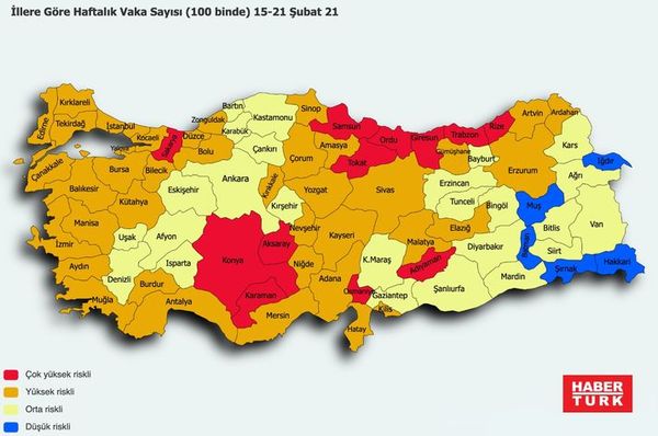 yasaklar hangi illerde kalkacak turkiye vaka haritasi sari ve mavi iller gundem haberleri