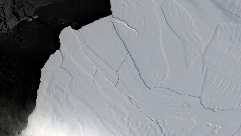 SON DAKİKA: Antarktika'da korkutan görüntü: Büyük bir buzul çatlayarak kopma noktasına geldi! - Haberler