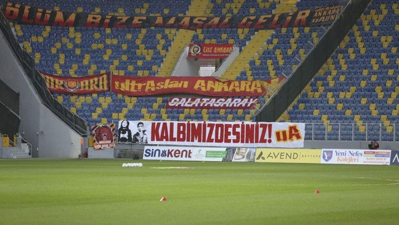 Galatasaray taraftarı vefat eden MKE Ankaragücü taraftarları Eren ve Mert’i unutmadı