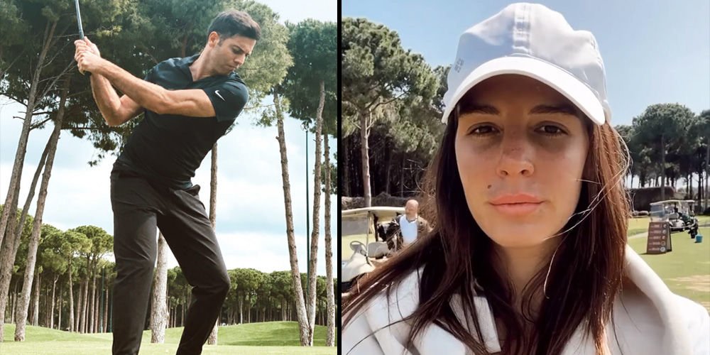 Alkoçlar'ın golf keyfi...