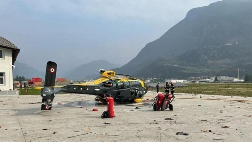 SON DAKİKA: İtalya'da polis helikopteri havalanırken kaza yaptı! - Haberler