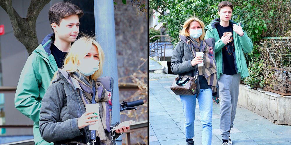 Anne-oğul Nişantaşı'nda...