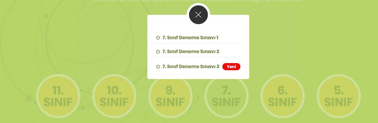 tyt ayt lgs deneme sinavi ve konu
