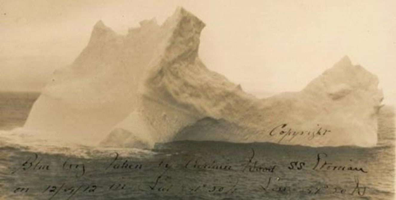  Titanic'i batıran buzdağının kazadan iki gün önce başka bir geminin personeli tarafından çekilen fotoğrafı