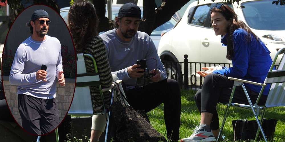 Aşıklar parkta buluştu