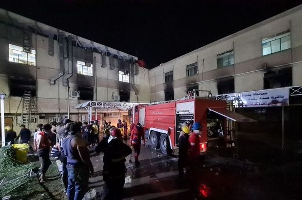 Bağdat'ta hastane yangını: Ölü sayısı artıyor!