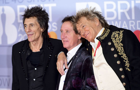 Ronnie Wood, Kenney Jones ve Rod Stewart 