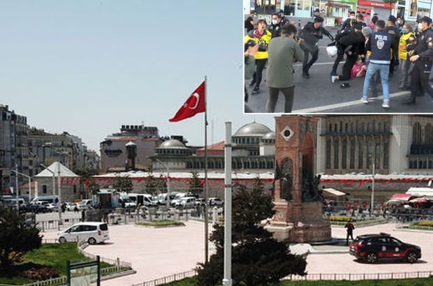 Taksim'e yürümek isteyen gruba gözaltı! Kapanmada 1 Mayıs!