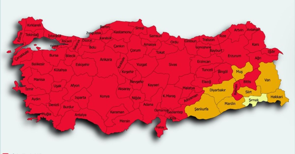 il il risk haritasi 5 mayis turkiye risk haritasina gore dusuk orta yuksek ve cok yuksek riskli iller gundem haberleri