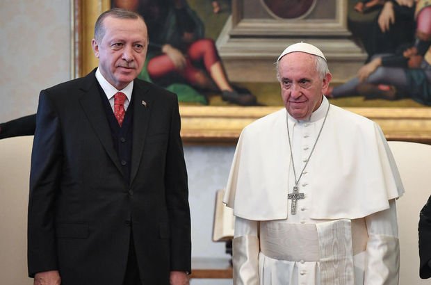 Cumhurbaşkanı Erdoğan Papa ile görüştü!