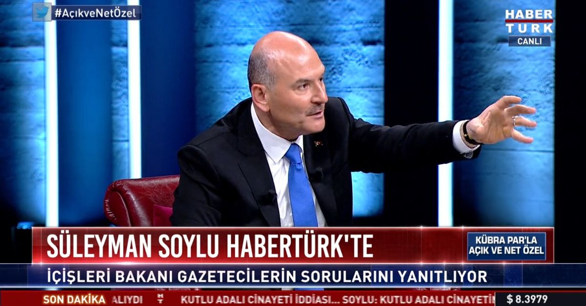 SON DAKİKA! İçişleri Bakanı Süleyman Soylu, Sedat Peker iddialarına Habertürk TV'de yanıt verdi | Gündem Haberleri