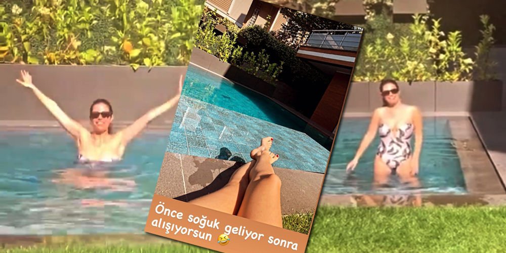 Antebi'nin havuz keyfi