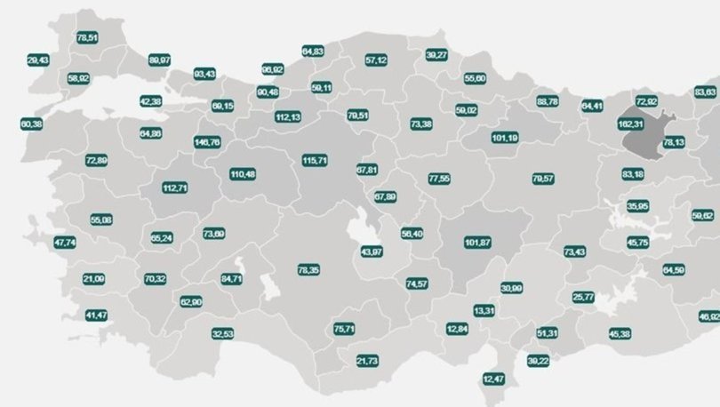 guncellendi il il risk haritasi 8 haziran turkiye risk haritasina gore dusuk orta yuksek ve cok yuksek ris gundem haberleri