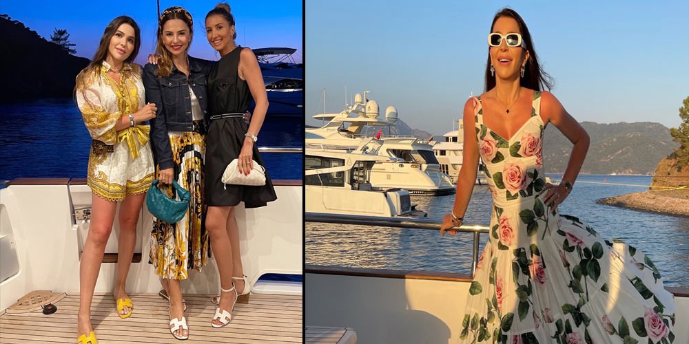 Teknede eğlenceli tatil