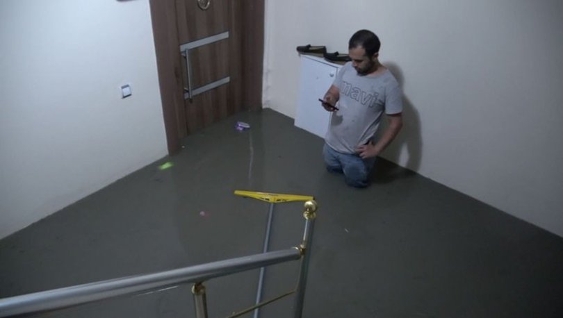 Arnavutköy'de dere taştı: Bodrum katında bulunan 4 daireyi su bastı