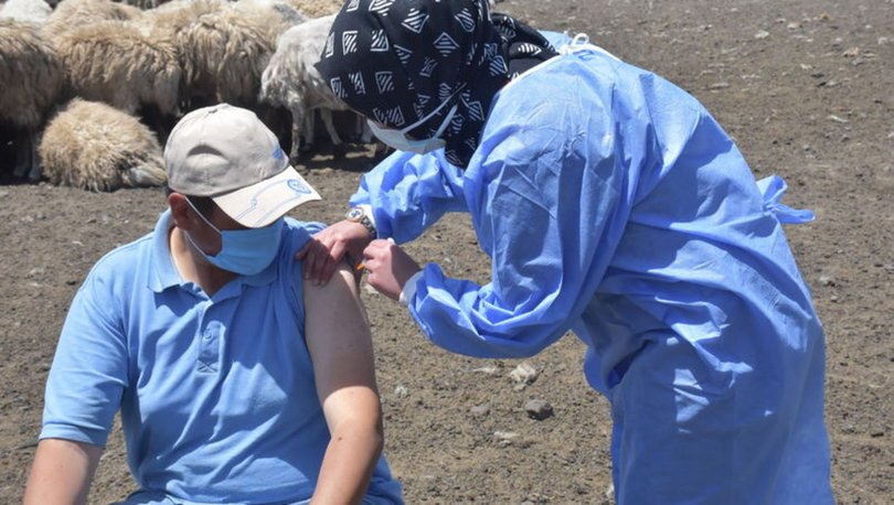 Sağlık ekipleri yaylada vatandaşlara Covid-19 aşısı uyguluyor - Haberler