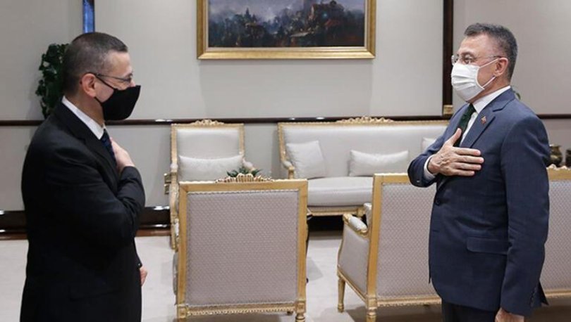 Cumhurbaşkanı Yardımcısı Oktay, Sayıştay Başkanı Baş'ı kabul etti