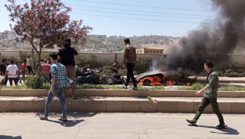 Afrin'de bombalı araçla saldırı: 3 kişi hayatını kaybetti ve 3 kişi yaralandı