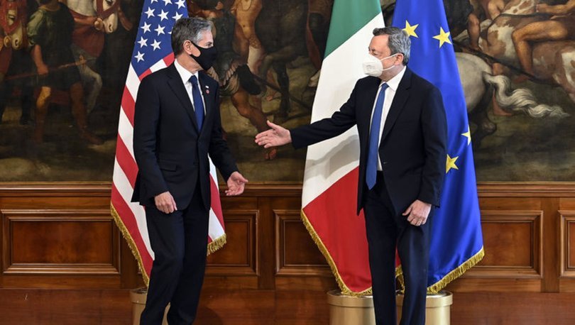 İtalya Başbakanı Draghi, ABD Dışişleri Bakanı Blinken ile görüştü