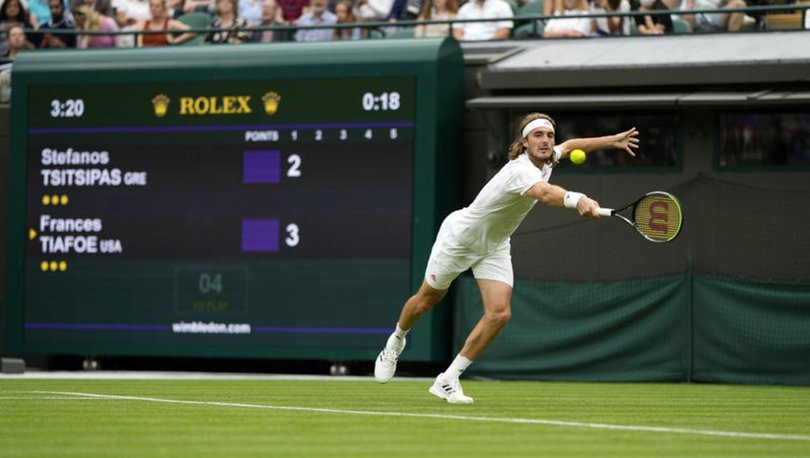 Wimbledon'da Tsitsipas'a şok!