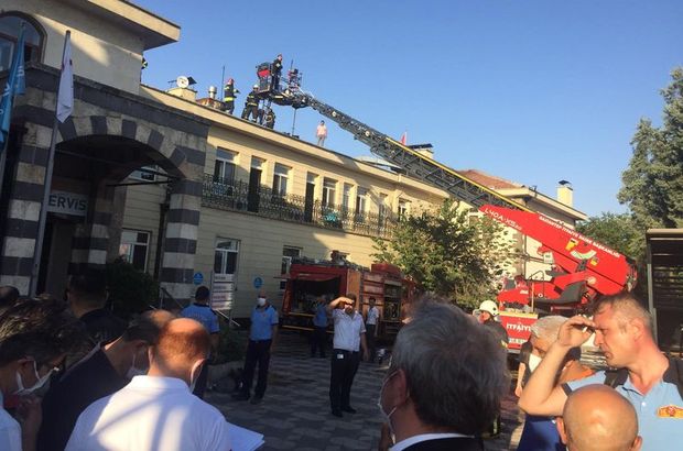 Gaziantep'te özel bir hastanede yangın