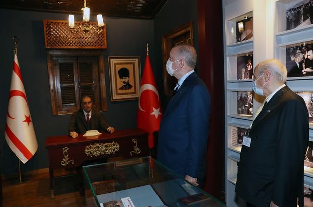 Cumhurbaşkanı Erdoğan'dan Türkeş'in doğduğu eve ziyaret
