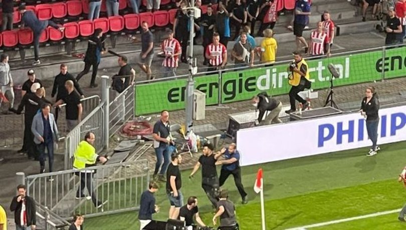 PSV - Galatasaray maçının devre arasında gerginlik