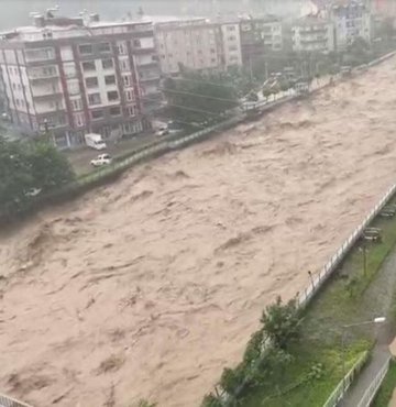 Kısa süre önce sel felaketi yaşayan Rize