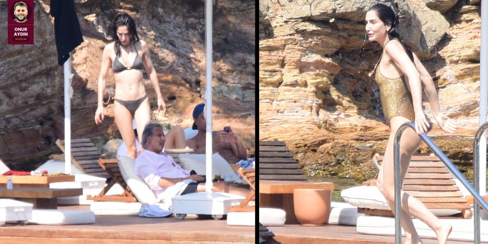 Yalçınlar, denizde serinledi!